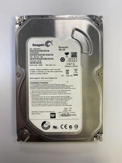 Лот: 17357979. Фото: 1. 3.5" 500 Gb Seagate S2A47RZ1. Жёсткие диски (HDD)
