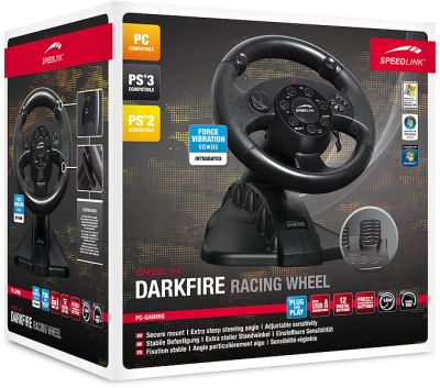 Лот: 6669060. Фото: 1. Игровой руль speedlink darkfire... Аксессуары для игровых приставок, консолей, геймпады