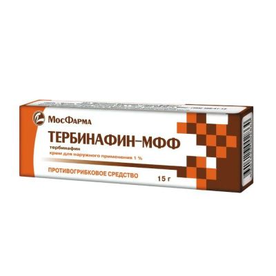 Лот: 25122246. Фото: 1. Тербинафин-МФФ крем 1% 15г. Лекарства