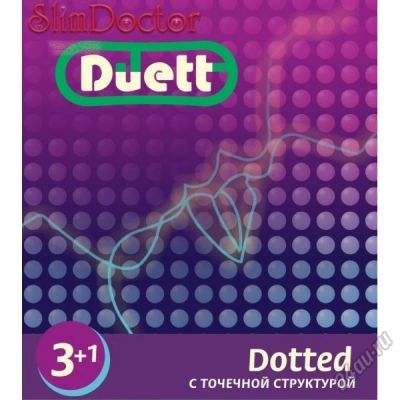 Лот: 5561868. Фото: 1. Презервативы Duett 3+1 Dotted... Презервативы