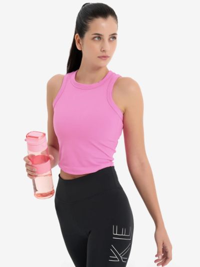 Лот: 23269534. Фото: 1. Майка женская Nike One, Розовый. Топы, майки