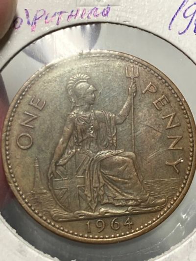 Лот: 20006913. Фото: 1. Великобритания 1 пенни, 1964. Великобритания и острова