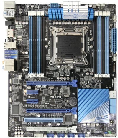 Лот: 8364456. Фото: 1. Asus P9X79 (LGA2011) + Core i7-4820K... Материнские платы