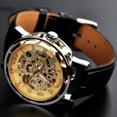 Лот: 12443418. Фото: 1. Часы Winner Skeleton - Gold. Оригинальные наручные часы