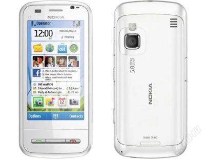 Лот: 1183763. Фото: 1. Nokia c6 <white>. Смартфоны