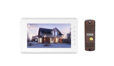 Лот: 17561651. Фото: 1. Видеодомофон Mia kit (белый) Комплект... Домофонные системы