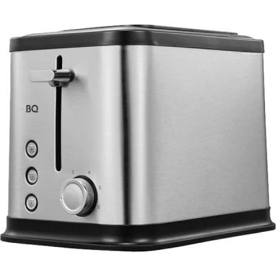 Лот: 25301905. Фото: 1. Тостер BQ T1005, черный/сталь. Кухонная