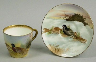 Лот: 10419782. Фото: 1. Кофейная пара Англия Royal Doulton... Фарфор, керамика