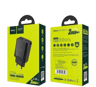 Лот: 22150641. Фото: 1. СЗУ HOCO C52A dual USB port 2... Зарядные устройства, блоки питания, адаптеры сетевые для смартфонов