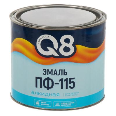 Лот: 25308409. Фото: 1. Эмаль Formula Q8, ПФ-115, алкидная... Краски, лаки, растворитель