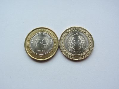 Лот: 14559935. Фото: 1. Турция 1 лира 2012 " 150 лет судебной... Азия