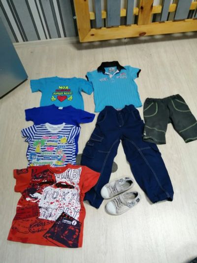 Лот: 17706047. Фото: 1. Вещи на мальчика 6-7 лет. Футболки, поло, топы, лонгсливы