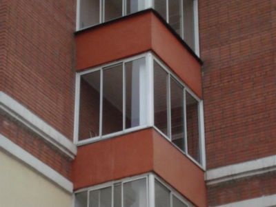 Лот: 3295171. Фото: 1. Алюминиевая лоджия (окно на балкон... Окна, балконы