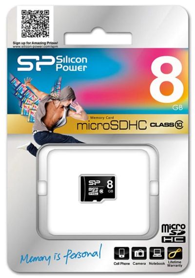 Лот: 4379123. Фото: 1. 8GB Карта памяти MicroSDHC class... Карты памяти