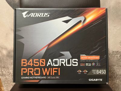 Лот: 18874829. Фото: 1. Gigabyte B450 Aorus Pro WiFi... Материнские платы