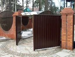 Лот: 11291279. Фото: 1. Ворота. Профлист в рамке 25. Ворота, заборы, шлагбаумы