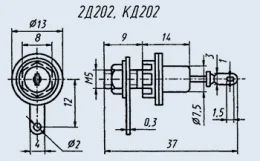 Лот: 6711980. Фото: 1. КД202Д, Диффузионный кремниевый... Диоды и тиристоры