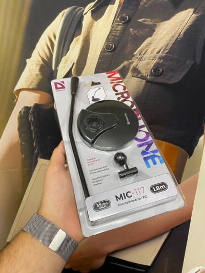 Лот: 17943699. Фото: 1. Настольный микрофон Defender MIC-117. Наушники, гарнитуры