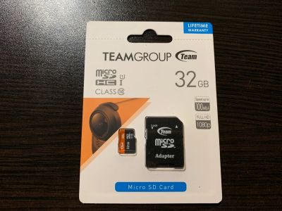 Лот: 19628243. Фото: 1. 32GB micro SD mSD Team новая запечатанная. Карты памяти