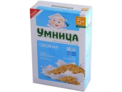 Лот: 9191098. Фото: 1. Каша молочная Умница 1 пачка. Детское питание