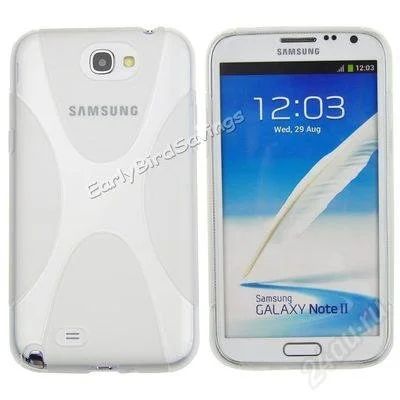 Лот: 2286243. Фото: 1. SAMSUNG GALAXY NOTE 2,N7100--CLEAR... Чехлы, бамперы