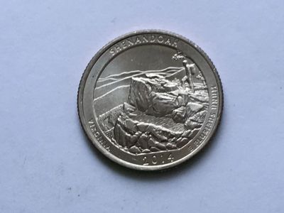 Лот: 12743823. Фото: 1. США, 25 центов. 2014 год. Парк... Америка