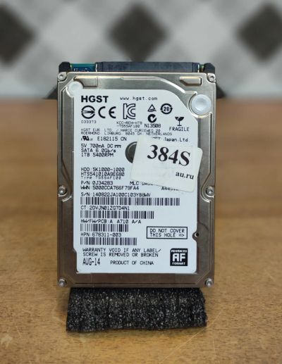 Лот: 19999263. Фото: 1. Жесткий диск SATA-III 2,5" HGST... Жёсткие диски (HDD)
