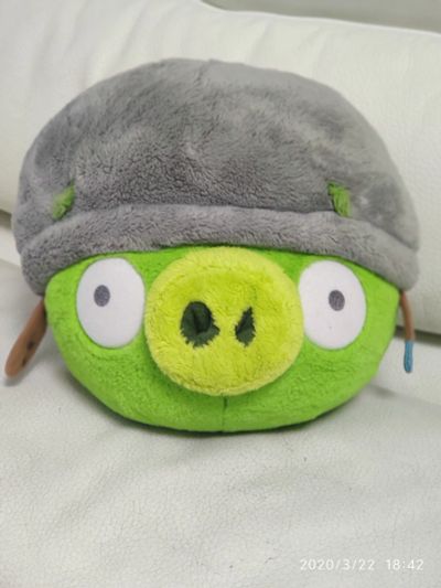 Лот: 15689659. Фото: 1. Angry birds pig. Мягкие