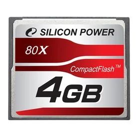 Лот: 3807480. Фото: 1. Compact Flash 4Gb Silicon. Карты памяти