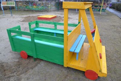 Лот: 4132875. Фото: 1. Детская игровая деревянная машина. Машины и техника