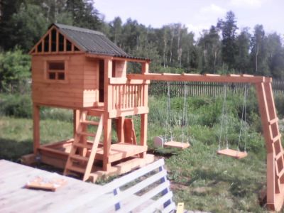 Лот: 7767799. Фото: 1. Детская игровая площадка (городок... Детские спортивные комплексы, батуты