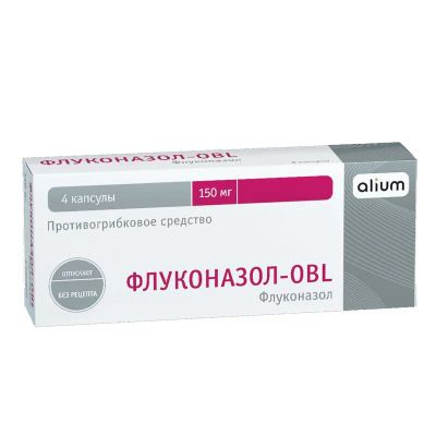 Лот: 23723961. Фото: 1. Флуконазол-OBL 150 мг капсулы... Лекарства