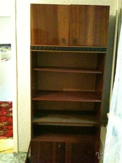 Лот: 1121650. Фото: 1. Шкаф книжный, с рубля !. Шкафы, шкафы-купе