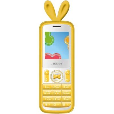 Лот: 5140616. Фото: 1. Сотовый Maxvi J1 Yellow 2sim/1... Кнопочные мобильные телефоны