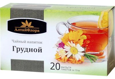 Лот: 7015029. Фото: 1. Сбор "Грудной" 20 ф/п по 1,5 г... Антисептики, защитные средства, медицинские маски
