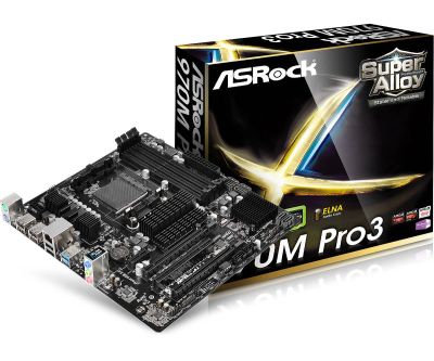 Лот: 7474667. Фото: 1. ASRock 970M Pro3. Практически... Материнские платы