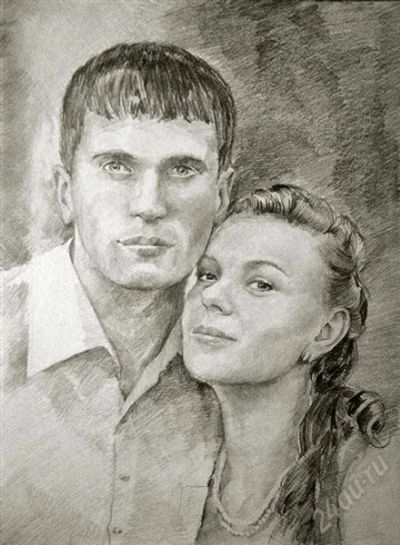 Лот: 1589388. Фото: 1. Портрет для двоих. Формат А3... Сувенирные мелочи