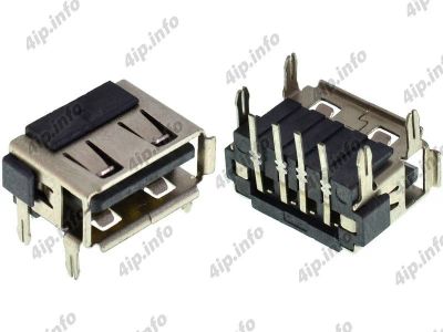 Лот: 17452396. Фото: 1. Разъем USB US-003, белый USB2... Разъёмы