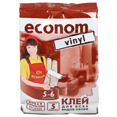 Лот: 24078572. Фото: 1. Клей для виниловых обоев, Econom... Клеи, герметики, пена монтажная, клейкие ленты