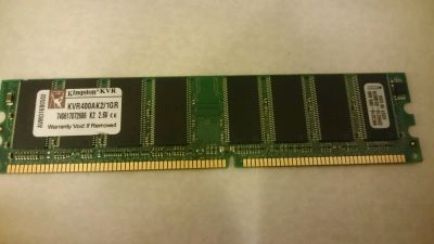 Лот: 9562495. Фото: 1. Память DDR PC 3200 (400MHz) 1Gb. Оперативная память