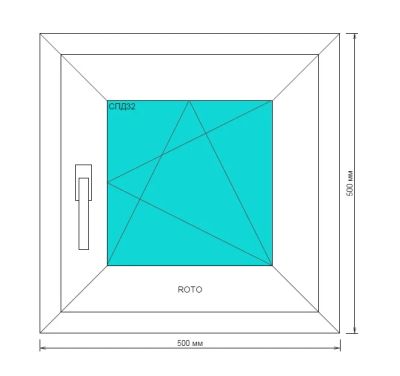 Лот: 5095803. Фото: 1. Окно 500х500. Окна, балконы