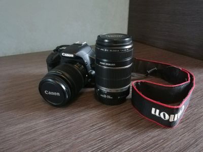 Лот: 14129472. Фото: 1. Canon EOS 500D + EF-S 18-55 f3... Цифровые зеркальные