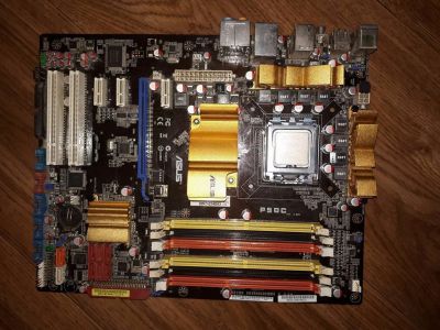 Лот: 12017538. Фото: 1. Материнская плата + проц Asus... Материнские платы