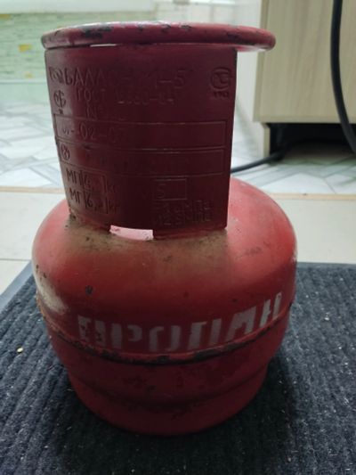 Лот: 21513509. Фото: 1. Баллон газовый. Баллон пропановый... Баллоны, газ в баллонах