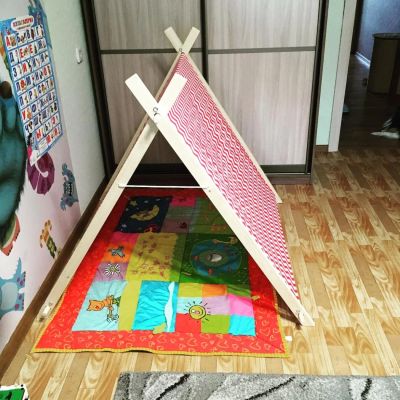 Лот: 11422958. Фото: 1. Продам детскую палатку ручная... Игровые домики, палатки