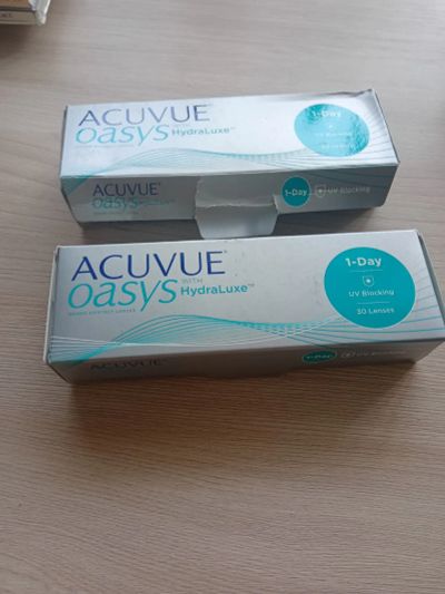 Лот: 20543738. Фото: 1. Линзы 1day. -5 Acuvue oasys HydraLuxe. Контактные линзы