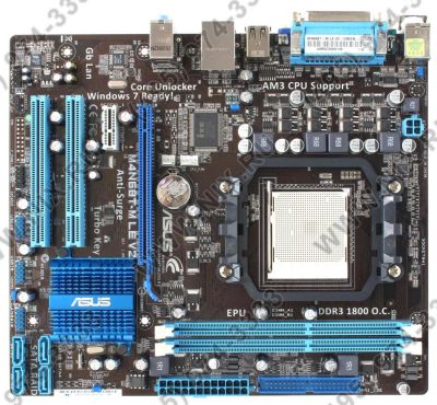 Лот: 7792362. Фото: 1. Asus m4n68t-m le v2 AM3. Материнские платы