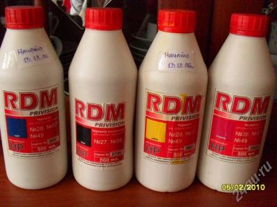 Лот: 232802. Фото: 1. продам краску RDM privision чернила... Картриджи, расходные материалы