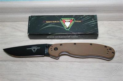 Лот: 2616155. Фото: 1. ONTARIO RAT 1 Coyote Brown/Black... Ножи, топоры