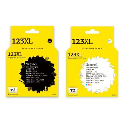 Лот: 24784584. Фото: 1. Комплект картриджей T2 IC-H123XL... Картриджи, расходные материалы